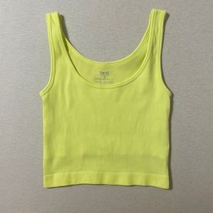 Pro-Fit neon yellow tank top size S